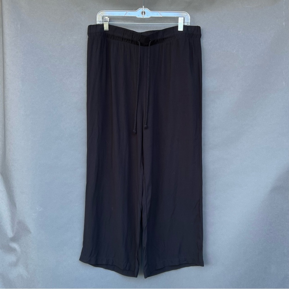 Alternative Apparel Wide Leg Cropped Rayon Pants Sz XL EUC